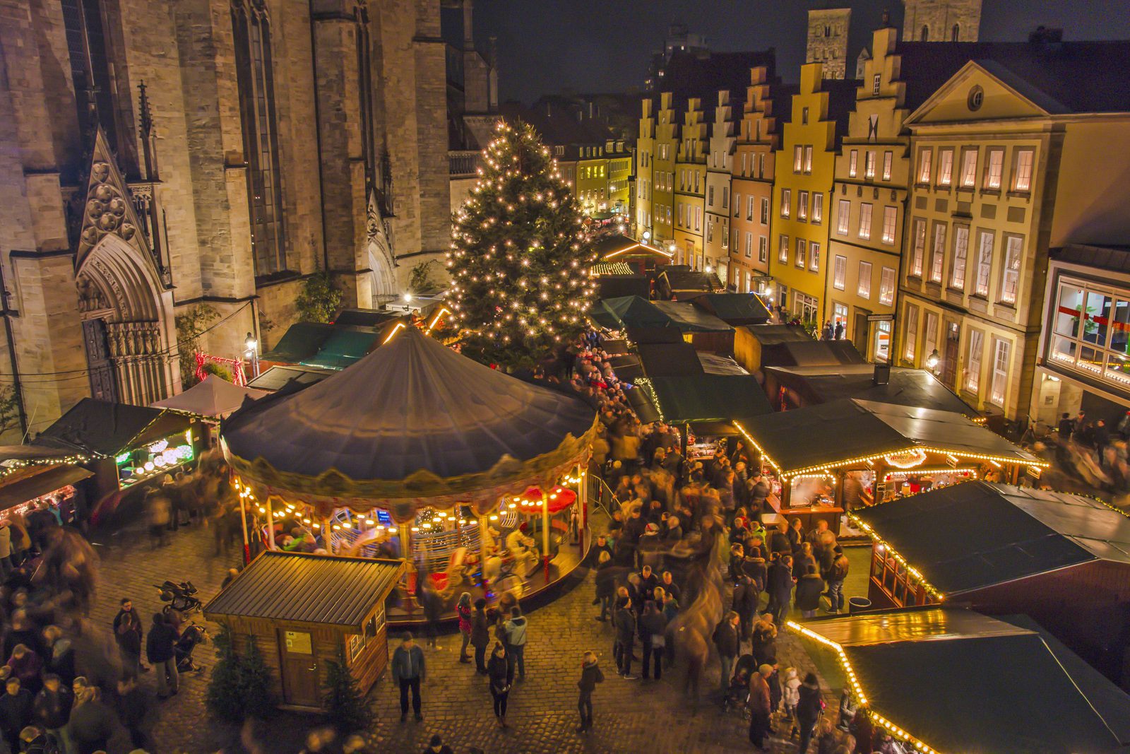 Historischer Weihnachtsmarkt in Osnabrück.